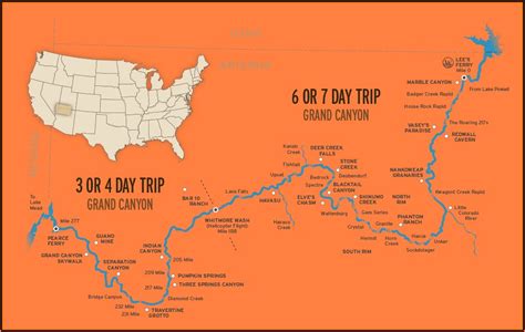 Colorado River Grand Canyon Rapids Map - map : Resume Examples #MeVRk4o2Do