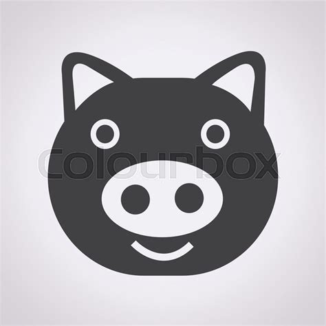 Pig Icon | Stock vector | Colourbox