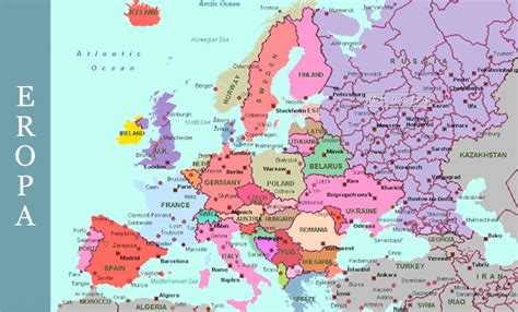 Peta Benua Eropa Lengkap Tata Ruang Nasional - Riset