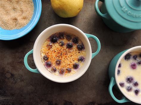 Leave a Happy Plate: Blueberry Lemon Crème Brûlée