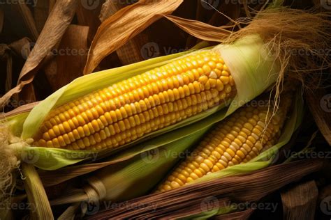 Corn cob in corn field. Generative Ai 28340311 Stock Photo at Vecteezy