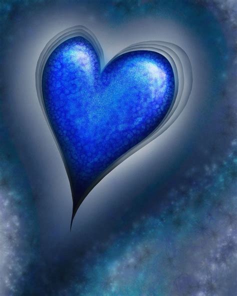 Blue Heart | Blue heart, Heart art, Heart pictures