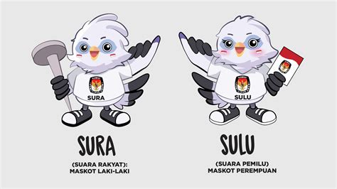 Download Sura Sulu PNG Maskot Pemilu 2024 Gratis Terbaru