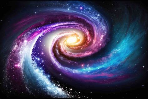 Two Spiral Galaxies Colliding