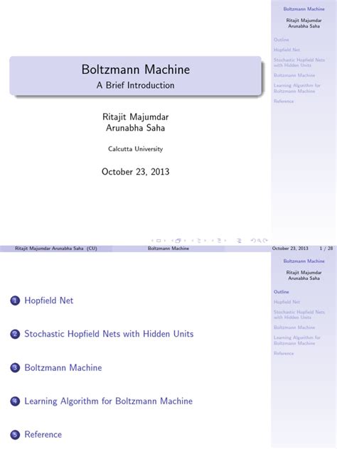 Boltzmann Machine | PDF | Machine Learning | Neuroscience