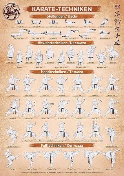 Spectra Verlag Karate | Karate Techniken Poster | DIN A1 – 594 x 841 mm ...