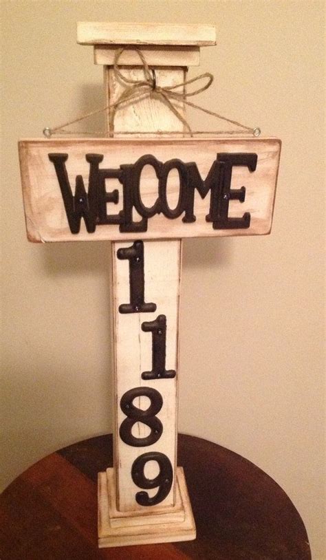 This item is unavailable | Etsy | House numbers diy, Wooden posts, Wooden diy