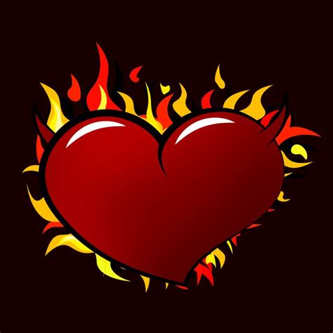 Burning Heart | Tattoo style, Heart tattoo, Tattoo designs