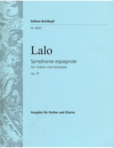 Lalo, Edouard: Symphonie Espagnole Op.21 urtext (violin & piano) - Metzler Violin Shop