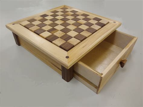 Woodworking Plans Chess Board With Drawer paper Plans - Etsy