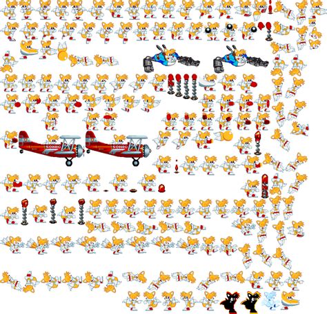 (Recolored) Tails Sprite Sheet by JayHyperStarX on DeviantArt