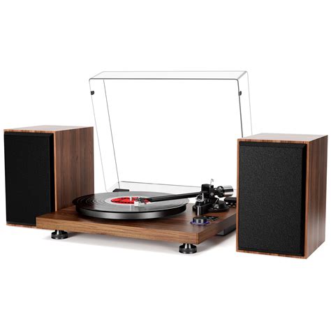 Amazon.com: HiFi Turntable Bluetooth USB, Record Player with Speaker ...