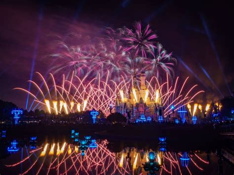 Disney Halloween Special Fireworks Display Editorial Image - Image of ...