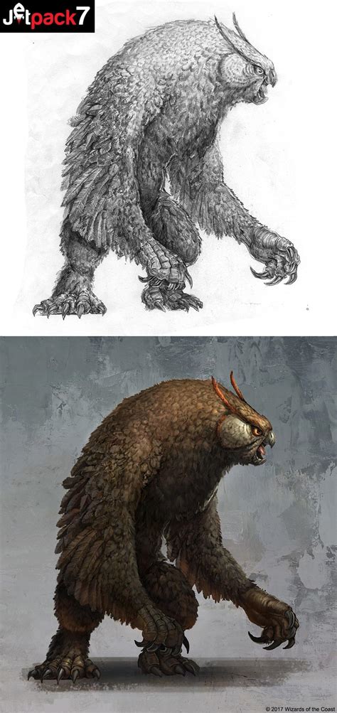 [ART]Owlbear concept art for 5e : r/DnD