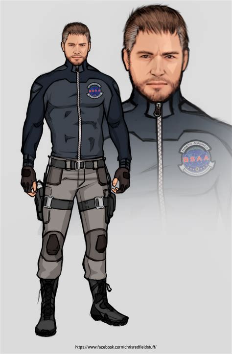 Captain Chris Redfield Concept Art by FearEffectInferno on DeviantArt