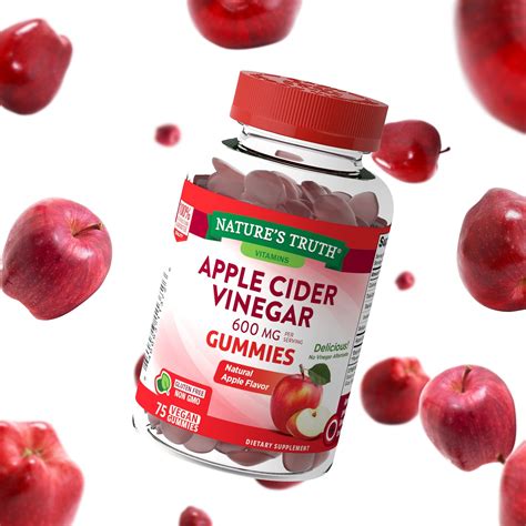 Apple Cider Vinegar Gummies by Nature's Truth in 2021 | Apple cider, Vegan gummies, Gummies