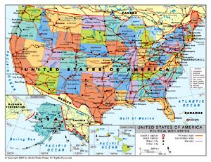 Political Boundaries Map