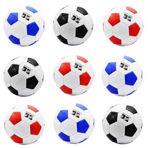 Official Size 5 Black Red Blue White Soccer Ball – dallastoyswholesale