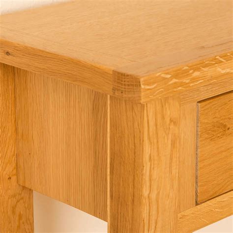 Top edge - Newlyn Oak Console Table Storage Drawers, Storage Spaces, Oak Consoles, Telephone ...