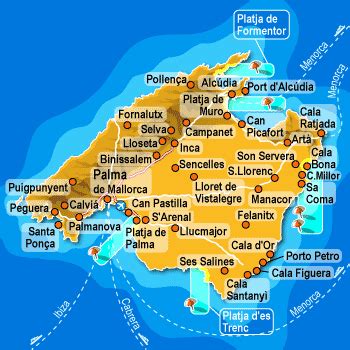 Majorca map - Spain Photo (549366) - Fanpop