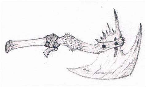 Bone Axe by elric-sheriden on DeviantArt