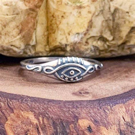 Sterling Silver Evil Eye Ring - GLE-Good Living Essentials