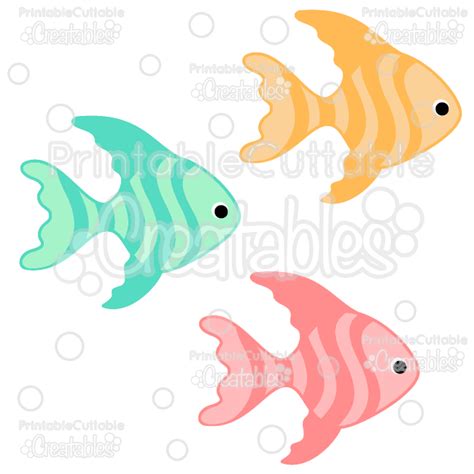 Tropical Fish Free SVG Cut File & Clipart