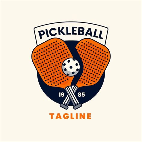 Free Vector | Pickleball logo template