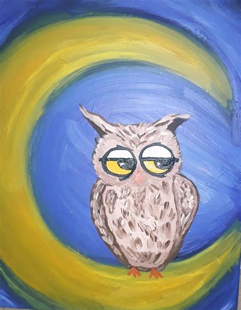 Owl Moon Painting by Kristi Argyle | Fine Art America