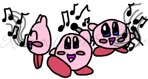 Kirby likes to dance and sing by RamosArtStation on DeviantArt