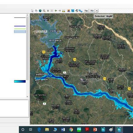 Water Depth Map for breached Maithon dam | Download Scientific Diagram