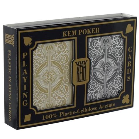 KEM PLAYING CARDS ARROW BLACK/GOLD - Games World