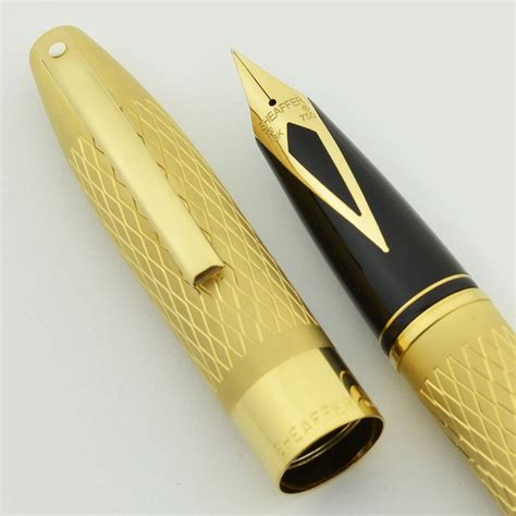 Sheaffer Legacy Heritage Fountain Pen - Kings Gold, Fine 18k Nib (Near Mint in Box, Works Well ...