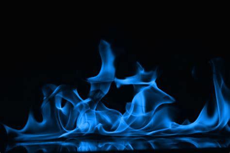 Blue Fire Flames Background