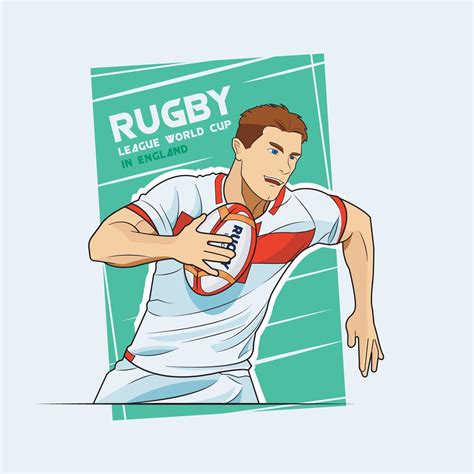 Rugby league world cup in england concept 02 vector illustration pro ...