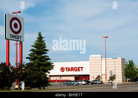 Building exterior of Target retail store with sign and logo with cars in parking lot, USA Stock ...