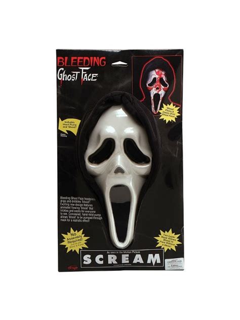 Scream Mask. Bleeding - Costumes R Us Fancy Dress