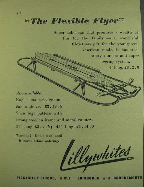 Vintage UK Flexible Flyer sled For Sale – Moody Mabel