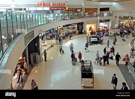 Jamie Oliver restaurant above the Gatwick Airport North Terminal Stock Photo, Royalty Free Image ...