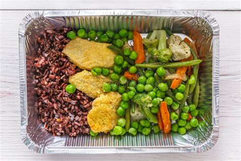 Healthy Food in Boxes, Diet Concept. Stock Image - Image of meal, brown: 84229441