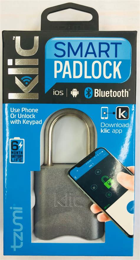 tzumi Klic Smart Lock - Bluetooth App-Driven Padlock - Walmart.com