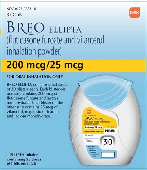 Breo Ellipta: Package Insert / Prescribing Information