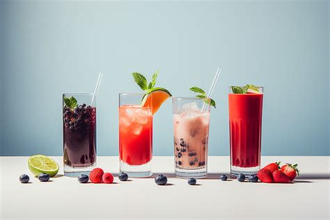 Four Drinks With Fruit Background, High Resolution, Fruit, Fruit Juice ...