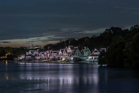 Boathouse Row Philadelphia PA at Night Photograph by Terry DeLuco - Fine Art America