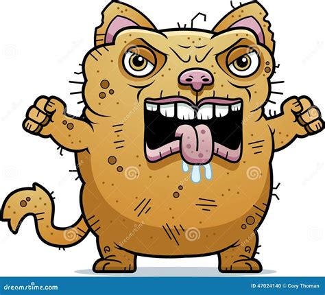 Angry Ugly Cat Stock Vector - Image: 47024140