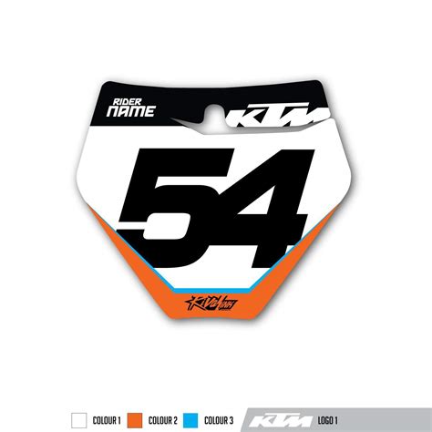 KTM Front Plate Graphic | Rival Ink Design Co