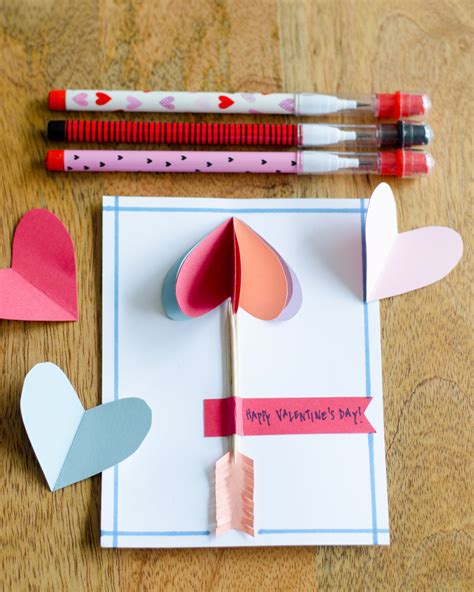 Easy DIY Valentines Cards Using Simple Folded Paper Hearts