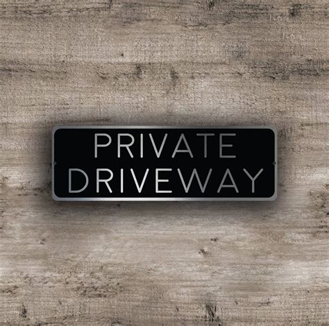 PRIVATE DRIVEWAY SIGN Private Driveway Signs Custom Outdoor - Etsy ...