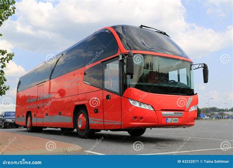 Red Neoplan Coach Bus Stock Images by Megapixl