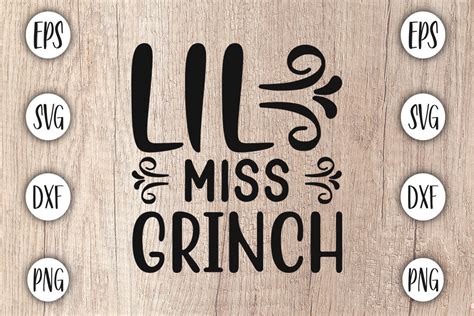 Grinch Svg Design, Lil Miss Grinch Graphic by Design Maker · Creative Fabrica